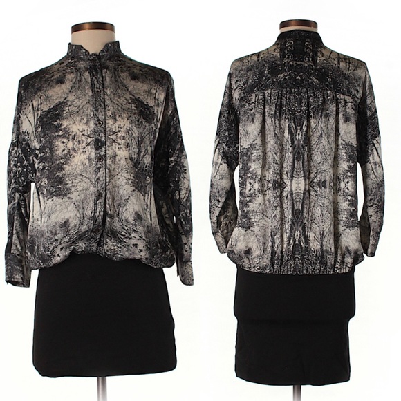 Ted Baker London Dresses & Skirts - Ted Baker forest print dress black white sz 2 Ted Baker London Dresses & Skirts - Ted Baker forest print dress black white sz 2